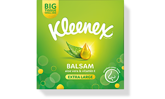 Kleenex<sup>®</sup> Balsam Compact Box Extra Large Tissues